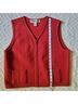 Crystal-Kobe 100% Wool Solid Red Vest Size M - photo 7