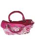 Roxbury Floral Pink Ivory White Leather Satchel One size - photo 14