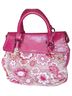 Roxbury Floral Pink Ivory White Leather Satchel One size - photo 2