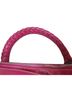 Roxbury Floral Pink Ivory White Leather Satchel One size - photo 7