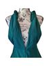 Dazey LA Solid Teal Overall Shorts Size S - photo 4