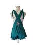 Dazey LA Solid Teal Overall Shorts Size S - photo 2