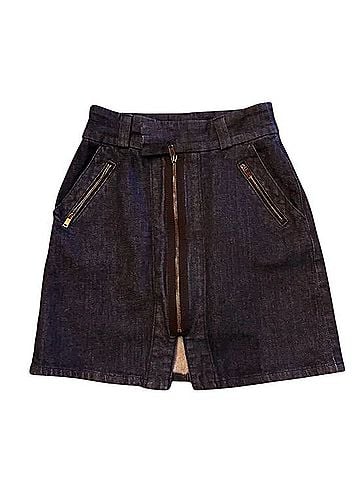 7 For All Mankind Denim Skirt (view 1)
