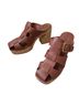 Charlotte Stone 100% Leather Brown Mule/Clog Size 9 - photo 1
