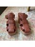 Charlotte Stone 100% Leather Brown Mule/Clog Size 9 - photo 3
