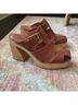 Charlotte Stone 100% Leather Brown Mule/Clog Size 9 - photo 4