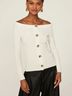Naadam White Cashmere Pullover Sweater Size M - photo 4