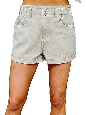Mint denim khaki shorts Shorts (view 1)