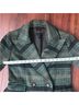 Bernardo Plaid Green Black Coat Size XS - photo 8