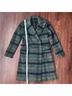 Bernardo Plaid Green Black Coat Size XS - photo 7