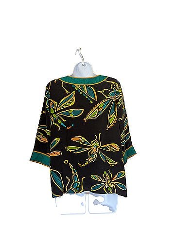 Bob Mackie Short Sleeve Blouse (view 2)