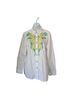 Bob Mackie White Long Sleeve Button-Down Shirt Size M - photo 1