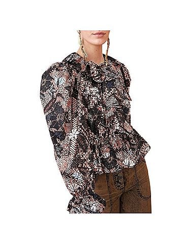 Ulla Johnson kalila blouse Long Sleeve Top (view 1)