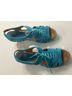 John Fluevog 100% Leather Teal Wedges Size 8 - photo 4