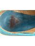 John Fluevog 100% Leather Teal Wedges Size 8 - photo 3