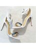 Alexandre Birman 100% Leather Solid White Sandals Size 8 1/2 - photo 7