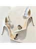 Alexandre Birman 100% Leather Solid White Sandals Size 8 1/2 - photo 3