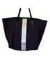 Kempton & Co. 100% Cotton Stripes Blue Silver Tote One size - photo 2