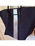 Kempton & Co. 100% Cotton Stripes Blue Silver Tote One size - photo 3