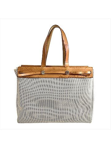 Hermès Hermes Herbag Cabas GM Tote Bag, Toile H Leather, ?G Stamp, Natural, Silver Hardware, Beige, Women's. (view 2)