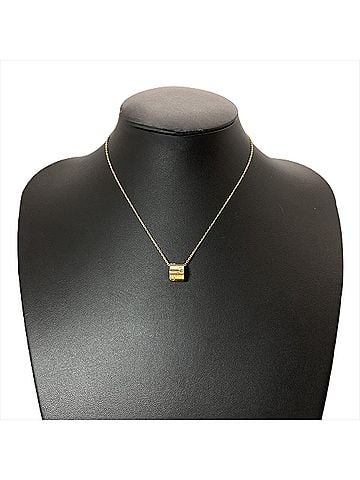 Gucci Gucci GG Logo Icon Ring Necklace, 18K Yellow Gold, 7.7g, Women's (view 2)