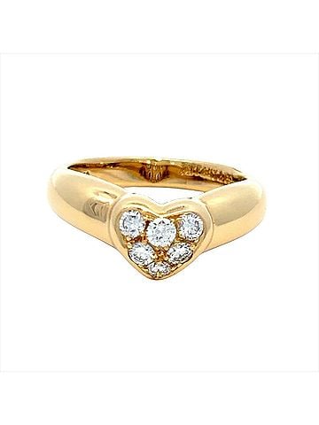Tiffany & Co. Tiffany & Co. Friendship Heart Pavé Ring, Diamond Approx. 18K Yellow Gold (4.2g), Women's (view 2)