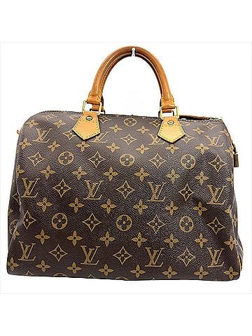 Louis Vuitton Louis Vuitton Speedy 30 Handbag, Monogram Canvas, M41526, Brown, Gold Hardware, SP1915, Men's/Women's. (view 1)