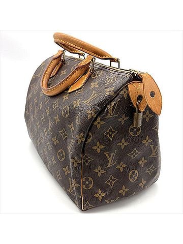 Louis Vuitton Louis Vuitton Speedy 30 Handbag, Monogram Canvas, M41526, Brown, Gold Hardware, SP1915, Men's/Women's. (view 2)