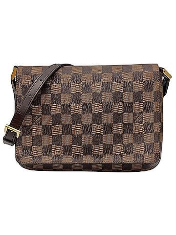 Louis Vuitton Louis Vuitton Musette Tango Short Strap Shoulder Bag, Damier Ebene, N51255 Brown, LM1012, Women's (view 1)