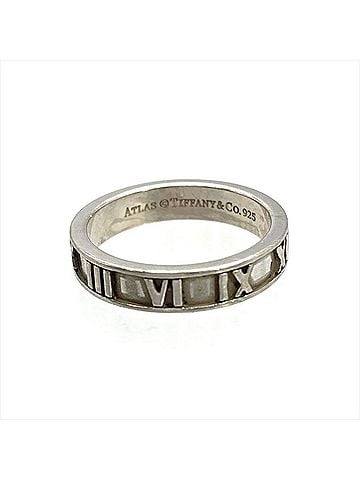 Tiffany & Co. Tiffany & Co. Atlas Ring, approximately 1cm in size, made of SV925 sterling silver, weighing 2.9g. Suitable for both men and women. (view 2)