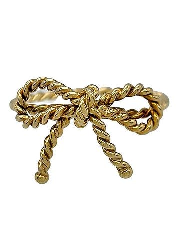 Tiffany & Co. Tiffany & Co. Twist Ribbon Ring, approximately 18K Yellow Gold (2.5g), for women. (view 2)