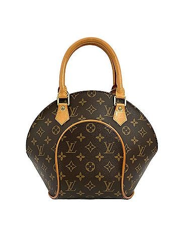 Louis Vuitton Louis Vuitton Ellipse MM Handbag, Monogram Canvas, M51126, Brown, Gold Hardware, MI0918, Women's (view 1)