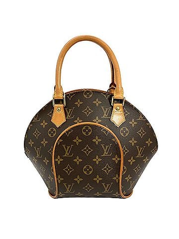 Louis Vuitton Louis Vuitton Ellipse MM Handbag, Monogram Canvas, M51126, Brown, Gold Hardware, MI0918, Women's (view 2)