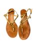 Coach Casual 100% Leather Gold Tan Sandals Size 9 - photo 1