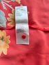 H&M 100% Polyester Floral Red Orange Casual Dress Size 10 - photo 8