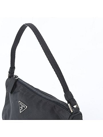 Prada Prada Tessuto Nylon Triangle Logo Handbag Tote Bag Black Women's (view 2)