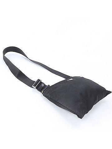 Prada Prada Tessuto Nylon Triangle Logo Shoulder Bag Messenger Black Men's (view 2)