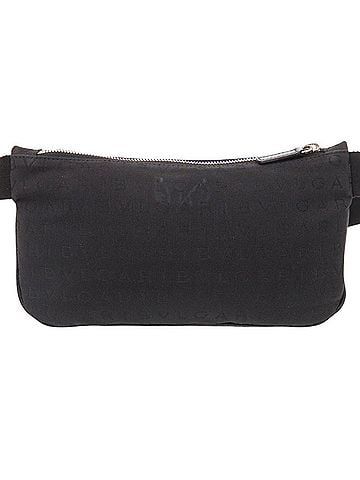 Bvlgari BVLGARI Logomania Canvas Black Bag, Body Waist 0366 Men's (view 2)