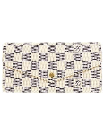 Louis Vuitton Louis Vuitton Portefeuille Sarah Damier Azur N63208 White Long Wallet LV 0682 LOUIS VUITTON (view 1)