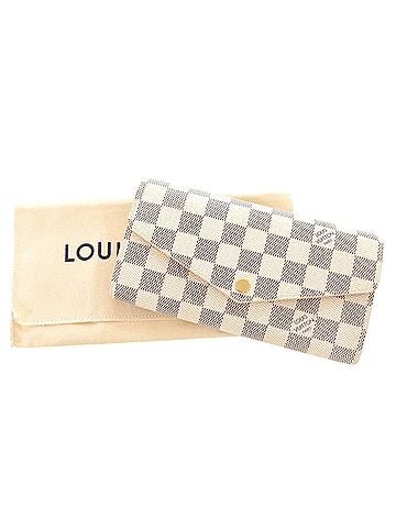 Louis Vuitton Louis Vuitton Portefeuille Sarah Damier Azur N63208 White Long Wallet LV 0682 LOUIS VUITTON (view 2)
