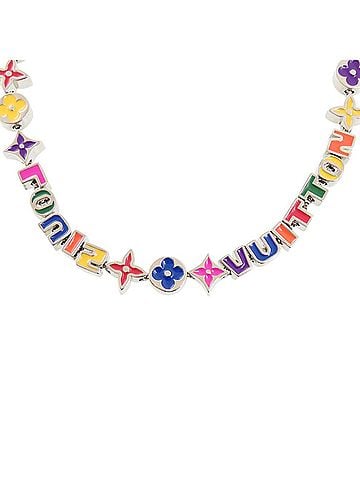 Louis Vuitton Louis Vuitton Collier Monogram Party M01761 Metal Multicolor Necklace LV 0953 LOUIS VUITTON (view 2)