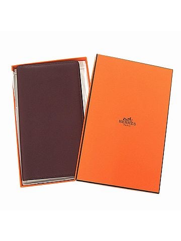 Hermès Hermes Citizen Twill Long Wallet, ?R stamp, Veau Swift, Prune, 1399HERMES Men's Wallet (view 2)