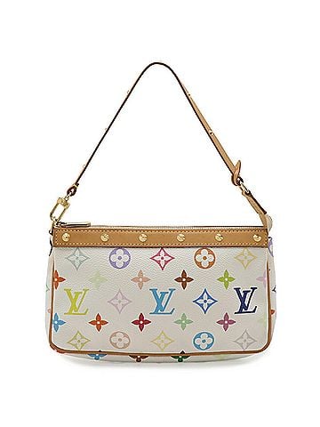 Louis Vuitton LOUIS VUITTON Louis Vuitton Monogram Multicolor Pochette Accessoires Handbag Pouch - Bag Blanc White M92649 (view 1)