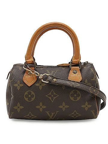 Louis Vuitton LOUIS VUITTON Louis Vuitton Monogram Mini Speedy Handbag Pouch Shoulder Bag Pochette M41534 (view 2)
