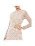 Mac Duggal 100% Polyester Silver Cocktail Dress Size 14 - photo 2
