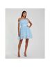 Mac Duggal 100% Polyester 100% Acetate Blue White Cocktail Dress Size 4 - photo 3