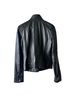 Gianni Bini 100% Leather Solid Black Leather Jacket Size M - photo 2