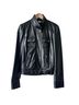 Gianni Bini 100% Leather Solid Black Leather Jacket Size M - photo 1