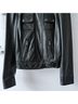 Gianni Bini 100% Leather Solid Black Leather Jacket Size M - photo 4