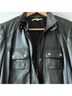 Gianni Bini 100% Leather Solid Black Leather Jacket Size M - photo 8